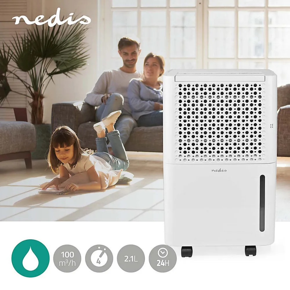 Déshumidificateur 10LJour Arrêt automatique>Nedis Clearance