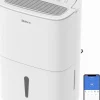 Déshumidificateur Portable Blanc 30L - Purificateur d'Air avec Filtre à Charbon Actif + Minuterie 24h + Drainage Continu>Shinco