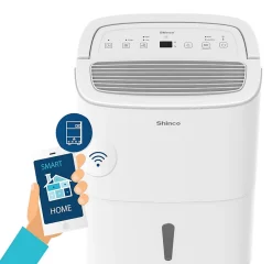 Déshumidificateur Portable Blanc 30L - Purificateur d'Air avec Filtre à Charbon Actif + Minuterie 24h + Drainage Continu><noscript><img width=
