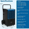 Giantex Déshumidificateur Professionnel 66L/Jour, Déshumidificateur Industriel pour Pièces jusqu'à 418 m²* Déshumidificateur D'Air