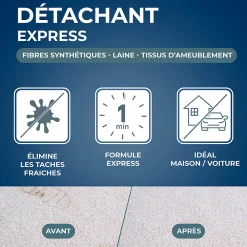 Détachant express tapis et moquette 250ml><noscript><img width=