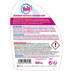 Gerlon Détachant textiles oxygène actif Help 500ml* Entretien Du Textile