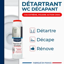 Starwax Détartrant en poudre sanitaire 1 kg* Nettoyant Pour Wc