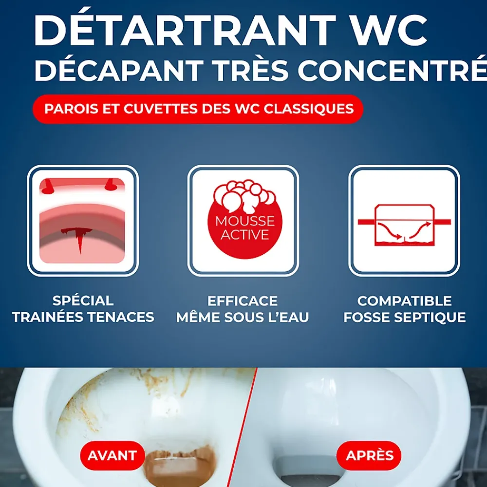 Starwax Détartrant en poudre sanitaire 1 kg* Nettoyant Pour Wc