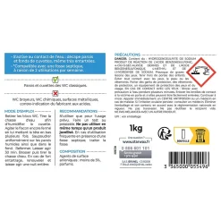 Starwax Détartrant en poudre sanitaire 1 kg* Nettoyant Pour Wc