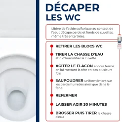 Starwax Détartrant en poudre sanitaire 1 kg* Nettoyant Pour Wc