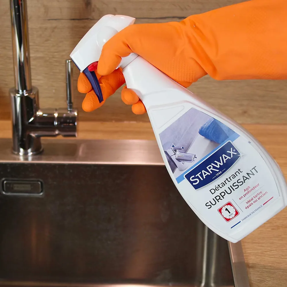 Starwax Détartrant surpuissant Salle de bains Pulvérisateur* Nettoyant Pour Salle De Bains