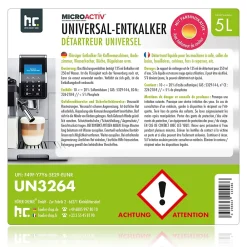 Höfer Chemie Détartrant Universel Microactiv Avec Indicateur De Couleur Pour Machines À Café Entièrement Automatiques En Bidon De 1 x 5 L* Nettoyant Pour Cuisine