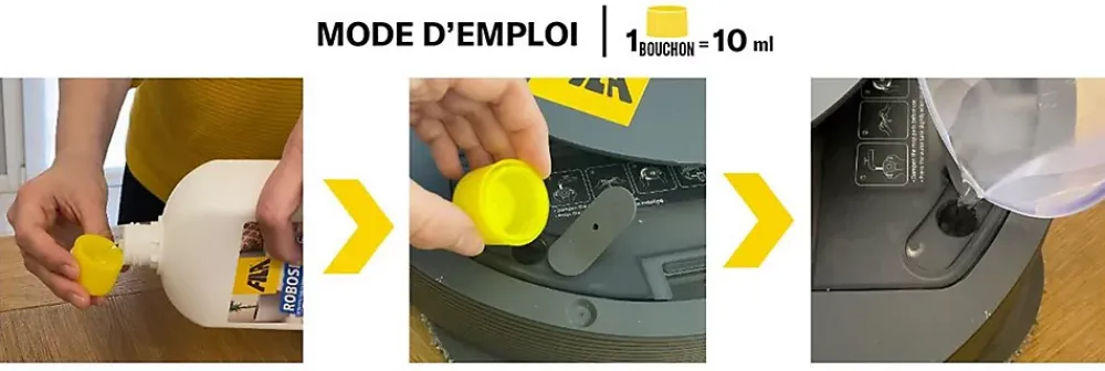 Fila Détergent concentré pour robot et nettoyeur de sol - Bouteille de 1 litre* Nettoyant Et Entretien Pour Sol
