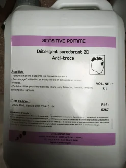 Détergent surodorant 2D Anti-trace - POMME 5L>Le Plus De L'Entretien Hot