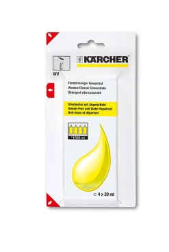 Kärcher Détergent vitre concentré Karcher 4 x 20 ml* Nettoyant Pour Vitres