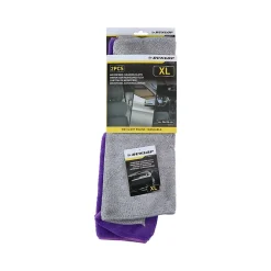 Dunlop Lot de 2 Chiffon Microfibre XL Voiture 36x36cm, Ultra-Absorbant 660gsm, Lavable & Réutilisable, Nettoyage Sec & Humide* Chiffon