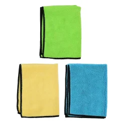 Dunlop Lot de 10 Microfibre 35x40cm 300gsm - Nettoyage Humide & Sec, Haute Absorption, Lavable, Réutilisable, Entretien Auto* Chiffon