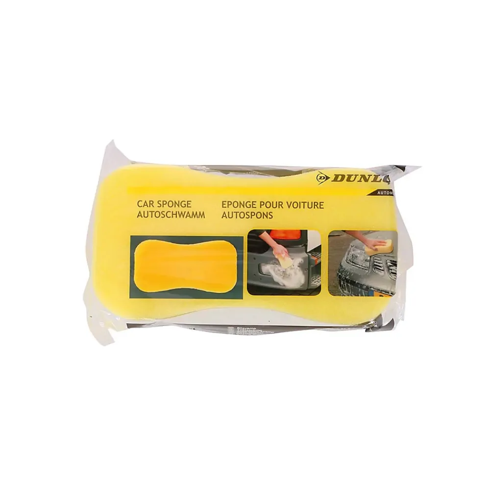 Dunlop Éponge Jumbo 22,5x12x5,5cm - Grande Éponge Lavage Auto, Nettoyage Efficace & Rapide, Forme Ergonomique, Entretien Voiture* Eponge