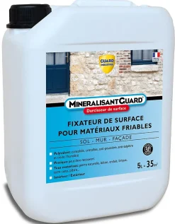 Guard Industrie Durcisseur MinéralisantGuard Pierre Enduit Plâtre Peinture Possible 5L Traite 35 m²* Nettoyant Et Entretien Pour Sol