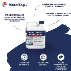 Metaltop Durcisseur Polyurethane - 0.6 L - Métaltop* Solvant