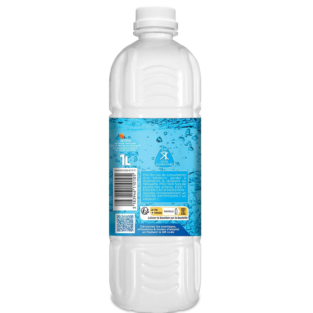 Eau déminéralisée pour fers à vapeur et des décolleuses papiers peints 1L>Onyx Outlet