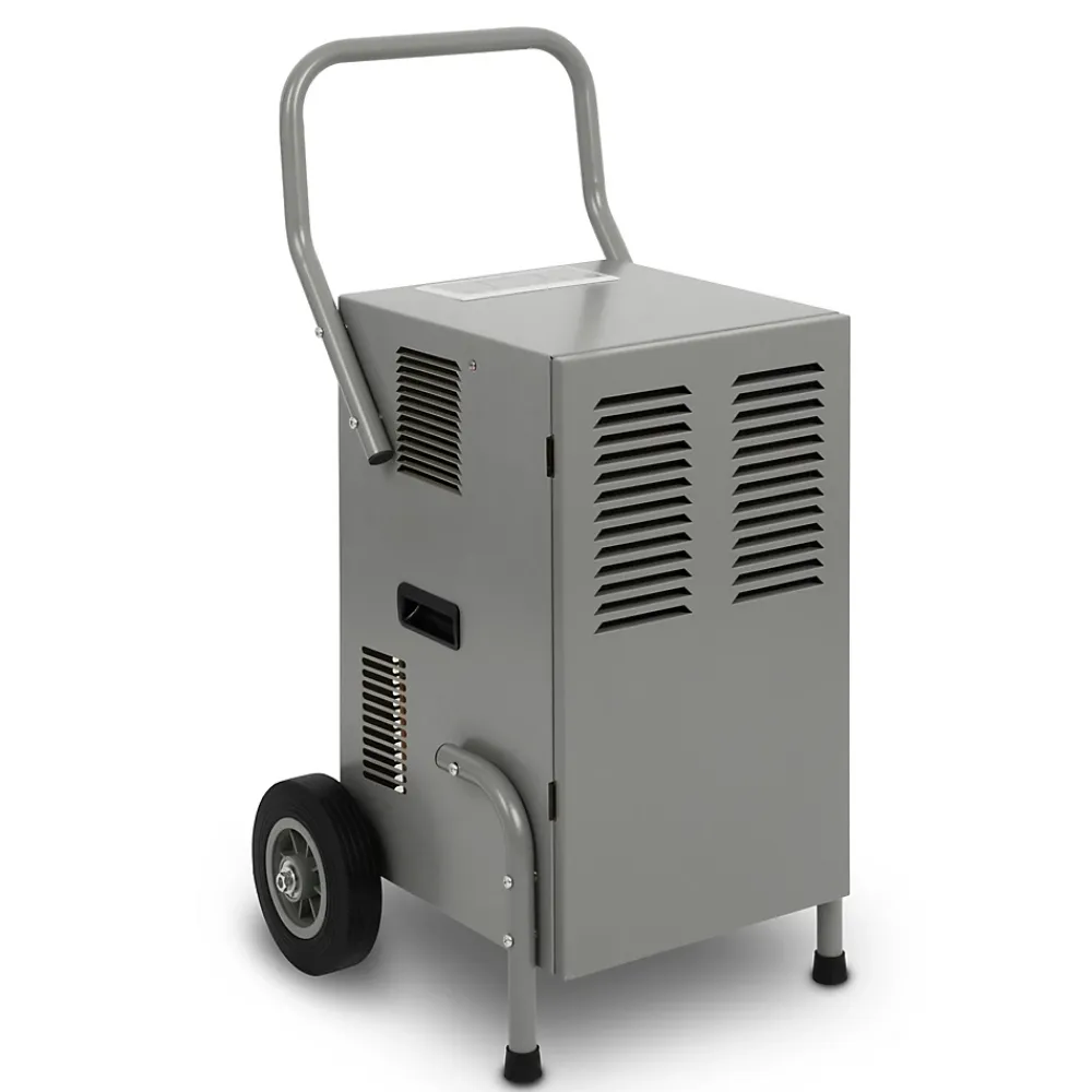 Eberth Déshumidificateur d'air professionnel de chantier, capacité 50L / jour, réglable par pas de 1% de 20% à 90% RH* Déshumidificateur D'Air