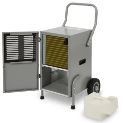 Eberth Déshumidificateur d'air professionnel de chantier, capacité 50L / jour, réglable par pas de 1% de 20% à 90% RH* Déshumidificateur D'Air