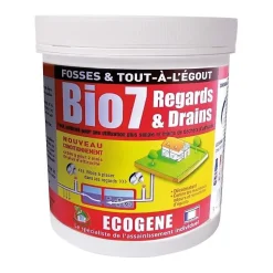 Ecogene Bio 7 regard et drain - 4x200 g* Déboucheur