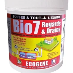 Ecogene Bio 7 regard et drain - 4x200 g* Déboucheur
