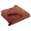Edredon ou Bout de lit "Gaïa" toutes dimensions "Gaze de Coton" - Gaïa Terracotta - 90 x 200 cm>L'Effet Papillon Best