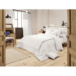 Edredon ou Bout de lit "Gaïa" toutes dimensions "Gaze de Coton" - Gaïa Chantilly - 150 x 150 cm>L'Effet Papillon Outlet