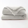 Edredon ou Bout de lit "Gaïa" toutes dimensions "Gaze de Coton" - Gaia Nuage - 180 x 240 cm>L'Effet Papillon Discount