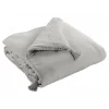 Edredon ou Bout de lit "Gaïa" toutes dimensions "Gaze de Coton" - Gaïa Nuage - 150 x 150 cm>L'Effet Papillon Discount