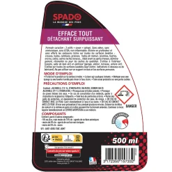 Spado Efface Tout détachant surpuissant 500ml Pro* Produits De Gros Lessivage