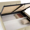 Lisa Design Elysia - lit coffre - 140x190 - en velours - sommier inclus -* Lit Coffre