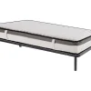 Ensemble 90 x 200 cm cadre à lattes + matelas mousse mémoire de forme ép.19cm - ORTHOMEMORY de YSMÉE>Vente-unique New
