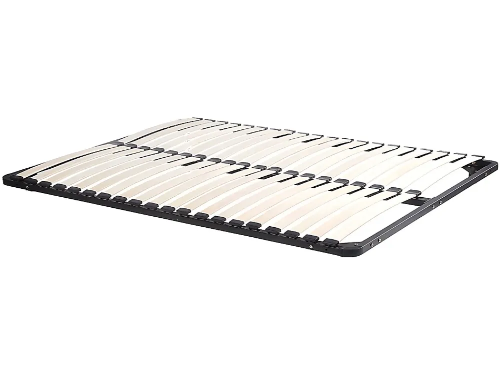 Vente-unique Ensemble 160 x 200 cm cadre à lattes + matelas ressorts 3 zones et mémoire de forme ép.20cm - WOLKENTANZ de YSMÉE* Ensemble Sommier Et Matelas