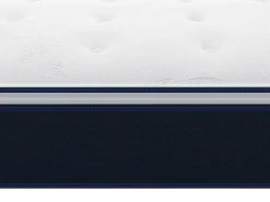Ensemble 90 x 190 cm sommier + matelas ressorts ensachés et surmatelas intégré ép.24cm - ALTIER de YSMÉE><noscript><img width=