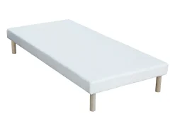 Ensemble 90 x 190 cm sommier + matelas ressorts ensachés et surmatelas intégré ép.24cm - ALTIER de YSMÉE><noscript><img width=