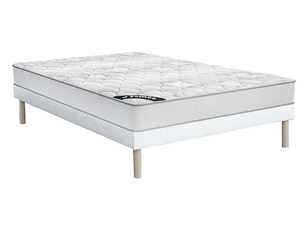 Ensemble 140 x 190 cm sommier + matelas ressorts ensachés ép.20cm - SONGE de YSMÉE>Vente-unique Outlet