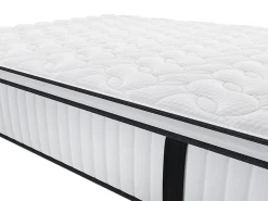 Vente-unique Ensemble 140 x 190 cm sommier + matelas anti-feu ressorts ensachés et surmatelas intégré ép.28 cm - DELICE de YSMÉE HÔTEL* Ensemble Sommier Et Matelas