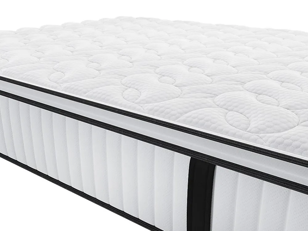 Vente-unique Ensemble 140 x 190 cm sommier + matelas anti-feu ressorts ensachés et surmatelas intégré ép.28 cm - DELICE de YSMÉE HÔTEL* Ensemble Sommier Et Matelas