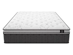 Vente-unique Ensemble 140 x 190 cm sommier + matelas hybride ressorts ensachés et surmatelas intégré ép.30cm - GAMIANI de YSMÉE* Ensemble Sommier Et Matelas