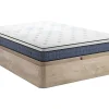 Ensemble 160 x 200 cm sommier coffre naturel clair + matelas ressorts ensachés 7 zones et accueil gel à mémoire de forme ép.23cm ->Vente-unique Sale