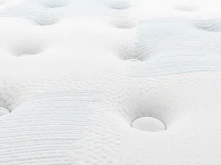 Ensemble 160 x 200 cm sommier coffre naturel clair + matelas ressorts ensachés 7 zones et accueil gel à mémoire de forme ép.23cm -><noscript><img width=