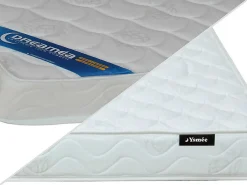 Ensemble 140 x 190 cm sommier coffre blanc + matelas mousse ép.15cm - ZEUS de YSMÉE><noscript><img width=