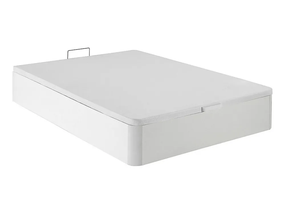 Ensemble 140 x 190 cm sommier coffre blanc + matelas mousse ép.15cm - ZEUS de YSMÉE>Vente-unique Discount