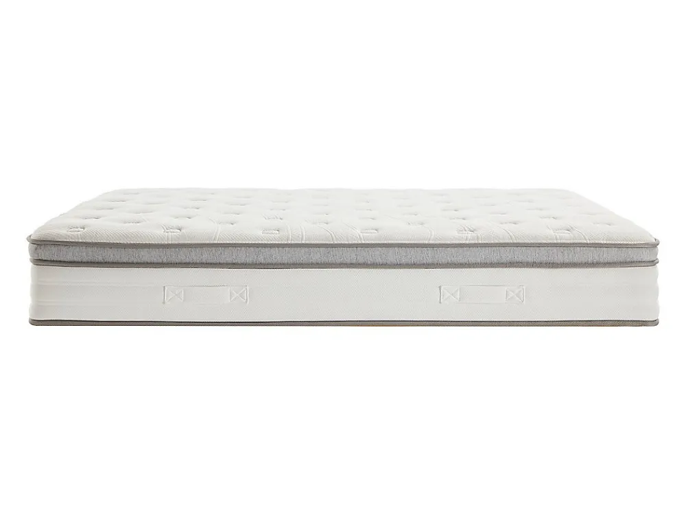 Ensemble 140 x 190 cm sommier coffre blanc + matelas ressorts ensachés 7 zones accueil TPE ép.28cm - ONEBIA de PALACIO>Vente-unique Online