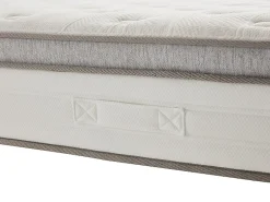 Ensemble 140 x 190 cm sommier coffre blanc + matelas ressorts ensachés 7 zones accueil TPE ép.28cm - ONEBIA de PALACIO><noscript><img width=