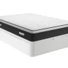 Ensemble 160 x 200 cm sommier coffre blanc + matelas hybride ressorts ensachés et mémoire de forme ép.25cm - ASTRIA Art Collection>Vente-unique Outlet