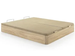 Ensemble 180 x 200 cm sommier coffre naturel clair + matelas mousse et coutil bambou ép.23cm - ADANA de NATUREA><noscript><img width=
