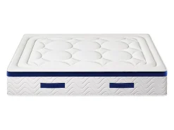 Ensemble 180 x 200 cm sommier coffre naturel clair + matelas hybride ressorts ensachés ép.30cm - MARQUIS de PALACIO><noscript><img width=