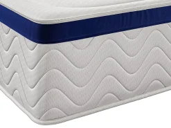 Ensemble 180 x 200 cm sommier coffre naturel clair + matelas hybride ressorts ensachés ép.30cm - MARQUIS de PALACIO><noscript><img width=