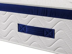 Ensemble 180 x 200 cm sommier coffre naturel clair + matelas hybride ressorts ensachés ép.30cm - MARQUIS de PALACIO><noscript><img width=